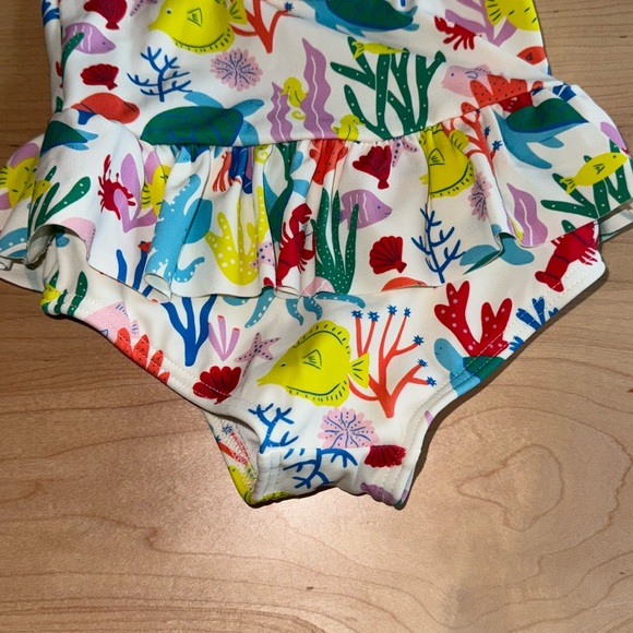 Baby Boden Ocean Animals Swim Suit 9-12 months 🦞Ruffle Swim Mini Boden 🐟 - Picture 6 of 6
